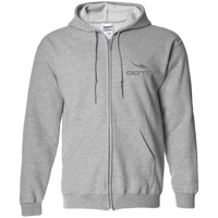 Thumbnail for OOTO - DASH EN GRAY - G186 Zip Up Hooded Sweatshirt - 7 COLORS -