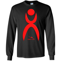 Thumbnail for OOTO - GLYPHIC EN RED - G240B Youth LS T-Shirt - 7 COLORS -