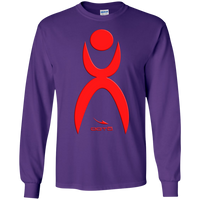 Thumbnail for OOTO - GLYPHIC EN RED - G240B Youth LS T-Shirt - 7 COLORS -