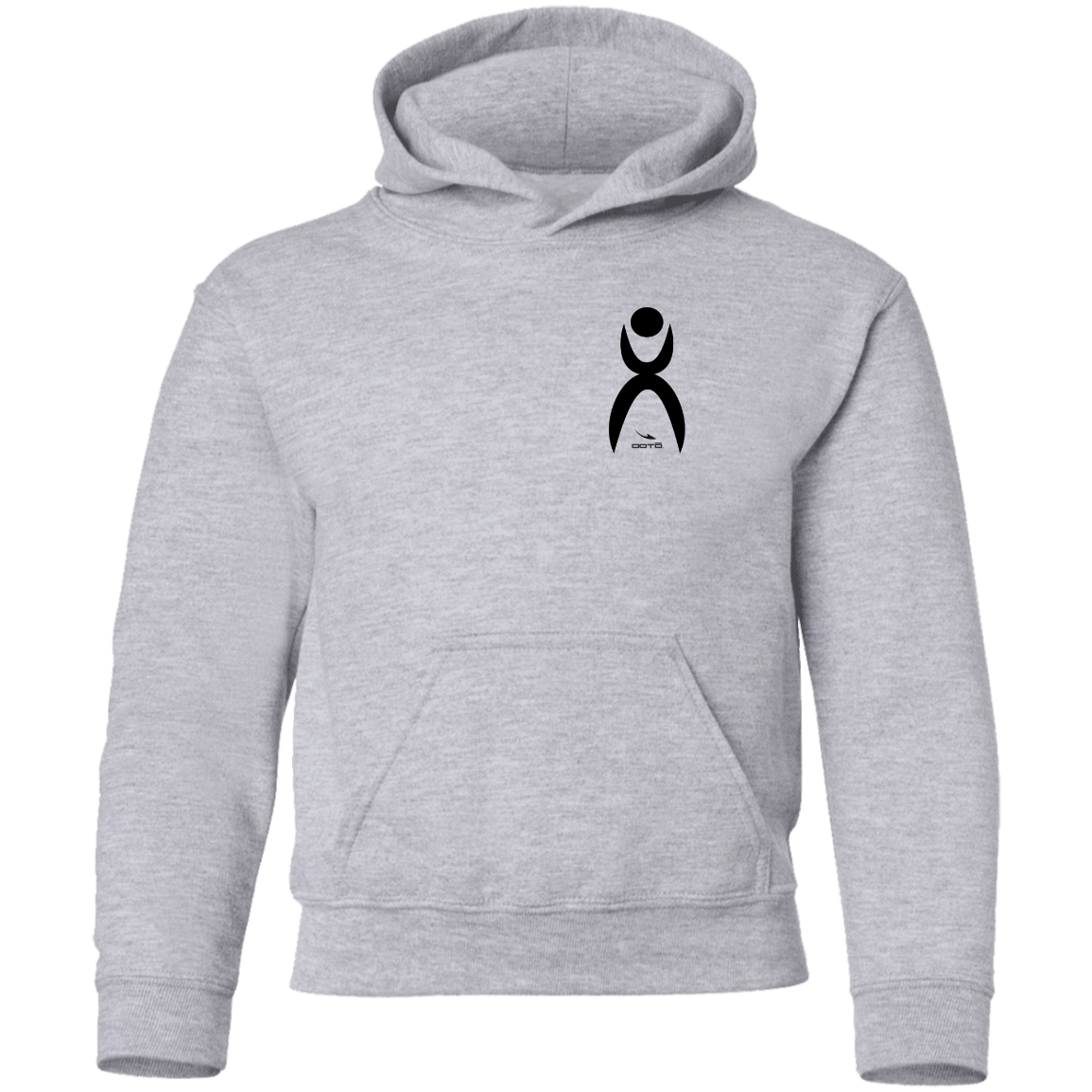 OOTO - GLYPHIC EN BLACK - G185B Youth Pullover Hoodie - 8 COLORS -