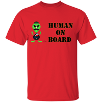 Thumbnail for OOTO - AL- HUMAN ON BOARD G500B Youth 5.3 oz 100% Cotton T-Shirt - 10 COLORS -