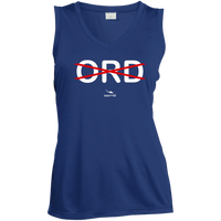 Thumbnail for NO ORDinary -  LST352 Ladies' Sleeveless V-Neck Performance Tee - 2 COLORS -