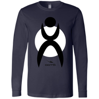 Thumbnail for GLYPHIC EN BLACK OVER WHITE CIRCLE - 3501 Men's Jersey LS T-Shirt - 4 COLORS -