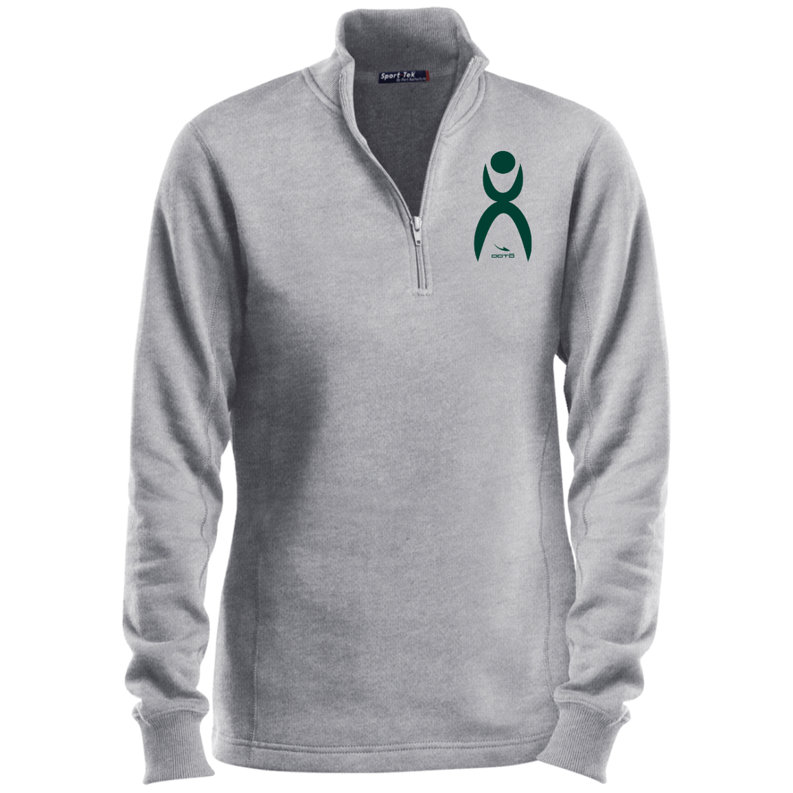 OOTO - GLYPHIC EN GREEN - LST253 Ladies' 1/4 Zip Sweatshirt - 5 COLORS -