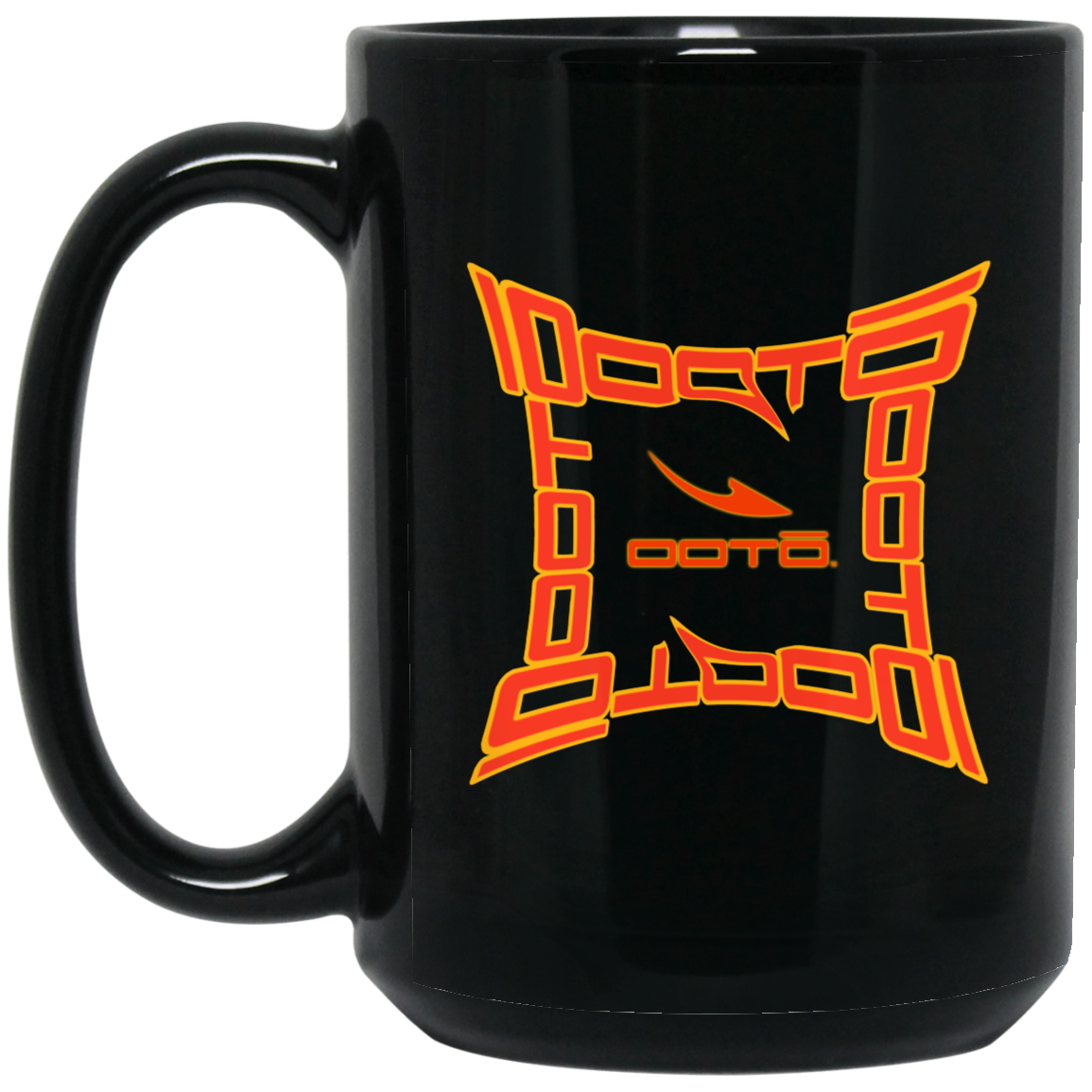 OOTO - DISTORTA DASH - BM15OZ 15 oz. Black Mug - 1 COLOR -