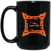 Thumbnail for OOTO - DISTORTA DASH - BM15OZ 15 oz. Black Mug - 1 COLOR -