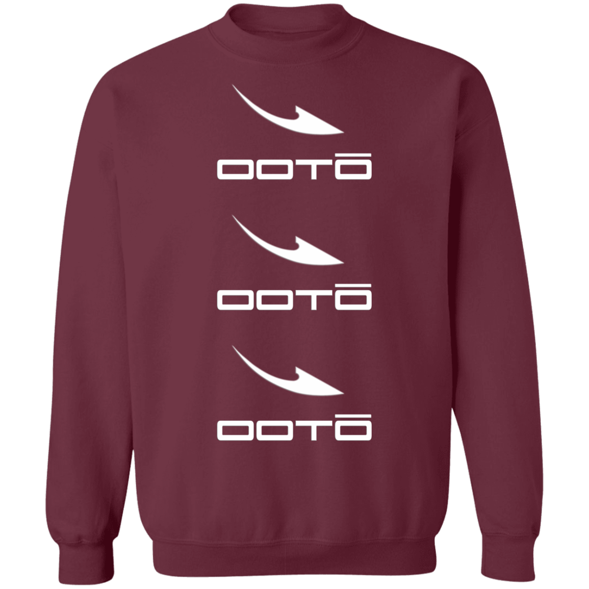 OOTO - DASH EN  WHITE X 3 - G180 Crewneck Pullover Sweatshirt - 7 COLORS -