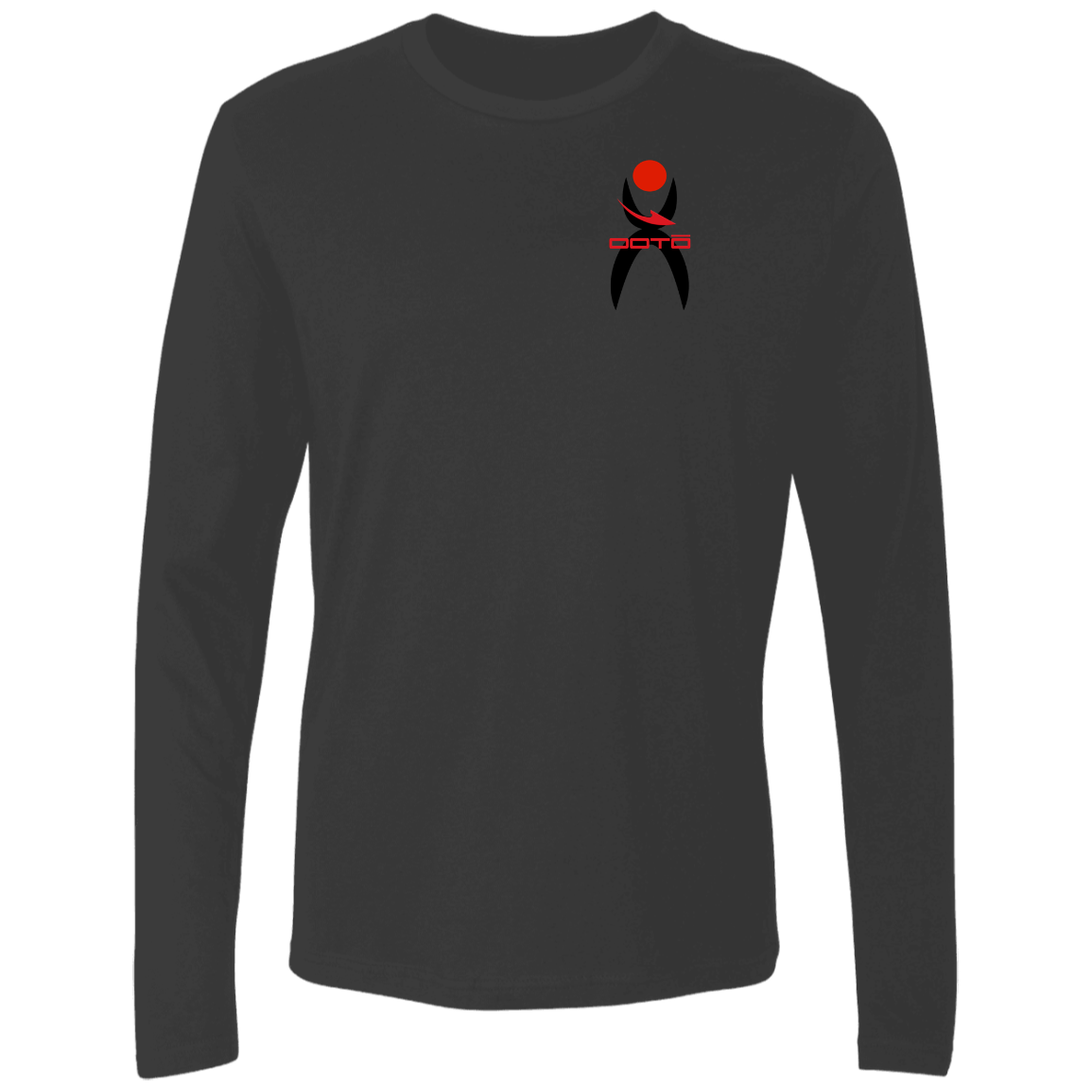 GLYPHIC EN BLACK RED / DASH EN RED - NL3601 Men's Premium LS - 7 COLORS -