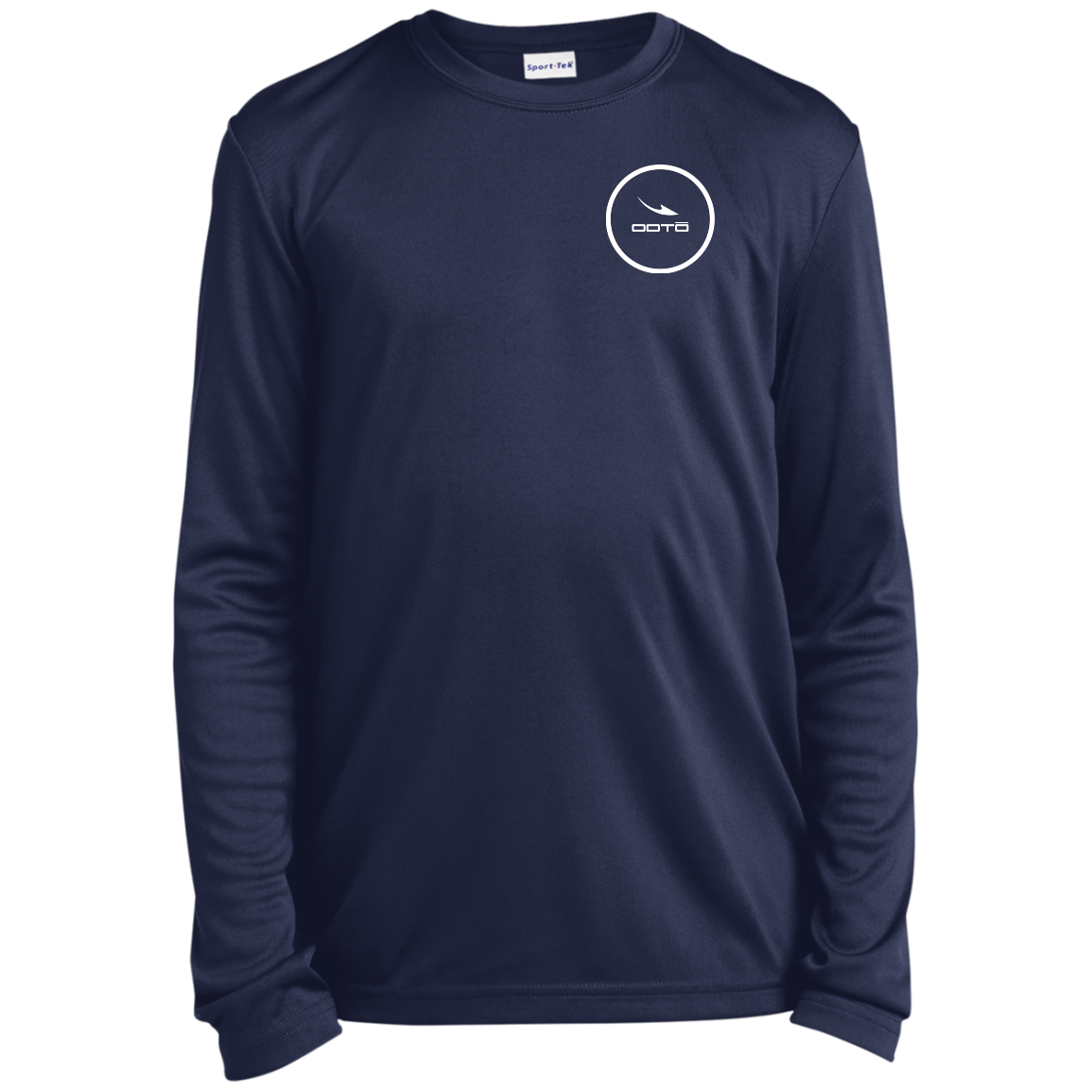 OOTO - DASH EN WHITE - YST350LS Youth Long Sleeve Performance Tee - 5 COLORS -