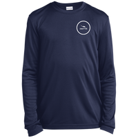 Thumbnail for OOTO - DASH EN WHITE - YST350LS Youth Long Sleeve Performance Tee - 5 COLORS -