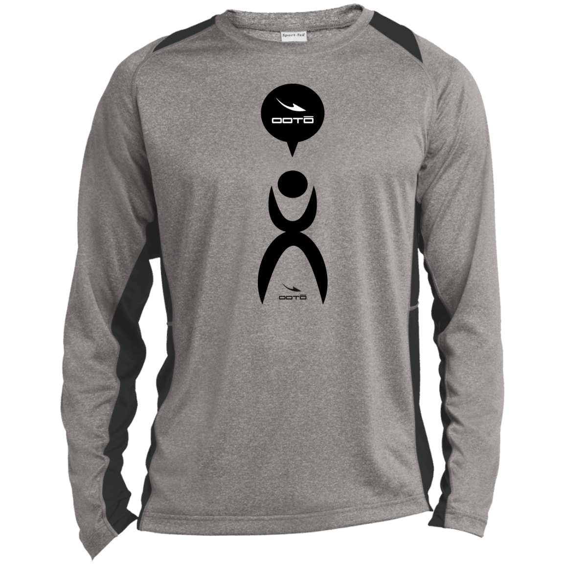 GLYPHIC SPEAKS - ST361LS Long Sleeve Heather Colorblock Performance Tee - 2 COLORS -