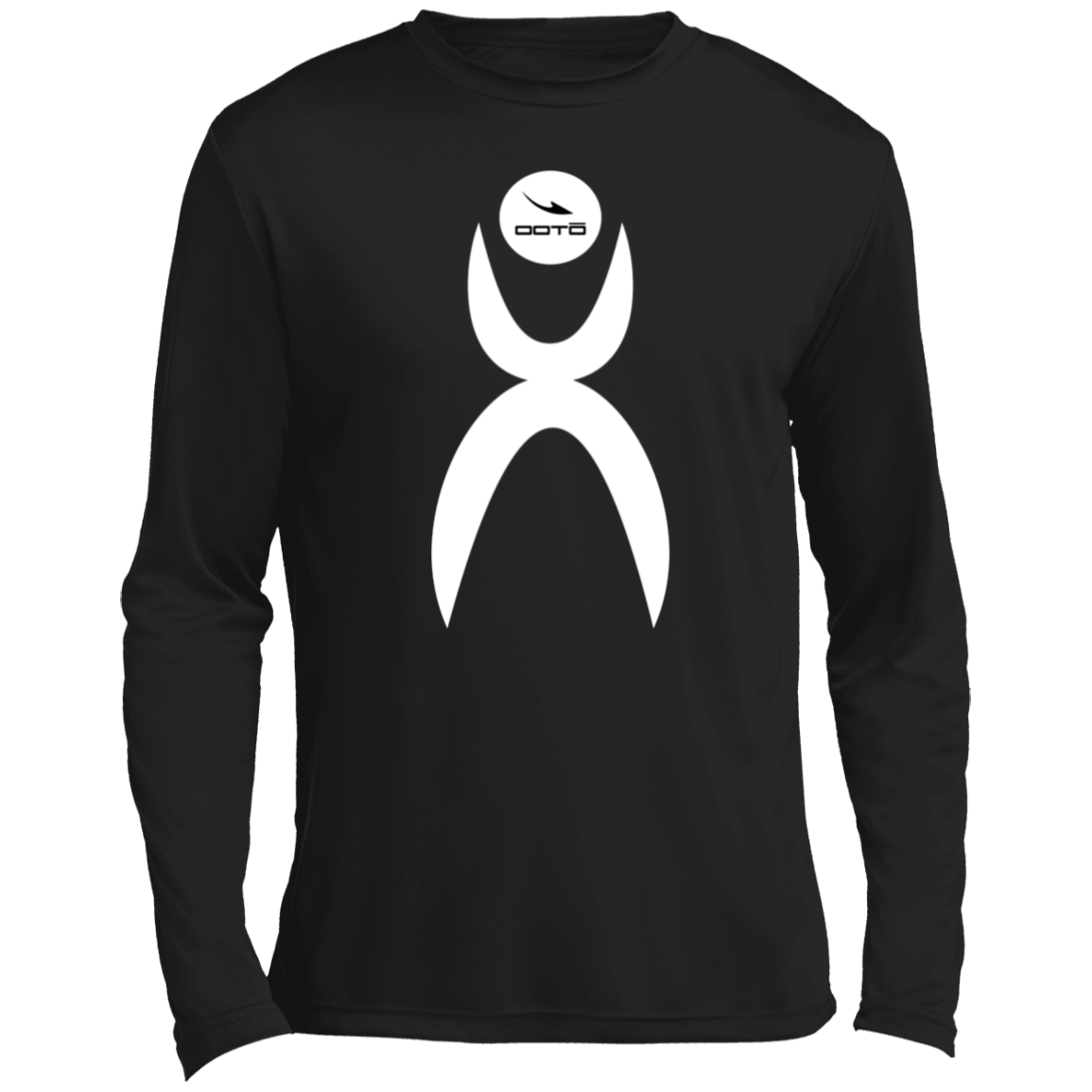 GLYPHIC EN WHITE - DASH EN BLACK - ST350LS Men’s Long Sleeve Performance Tee - 5 COLORS -