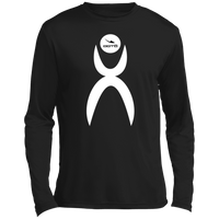 Thumbnail for GLYPHIC EN WHITE - DASH EN BLACK - ST350LS Men’s Long Sleeve Performance Tee - 5 COLORS -