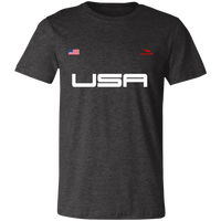 Thumbnail for USA - DASH - FLAG - 3001C Unisex Jersey Short-Sleeve T-Shirt - 6 COLORS -