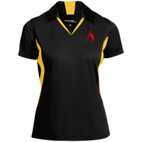 Thumbnail for OOTO - BIG STEPPIN GLYPHIC EN RED -  LST655 Ladies' Colorblock Performance Polo - 7 COLORS -