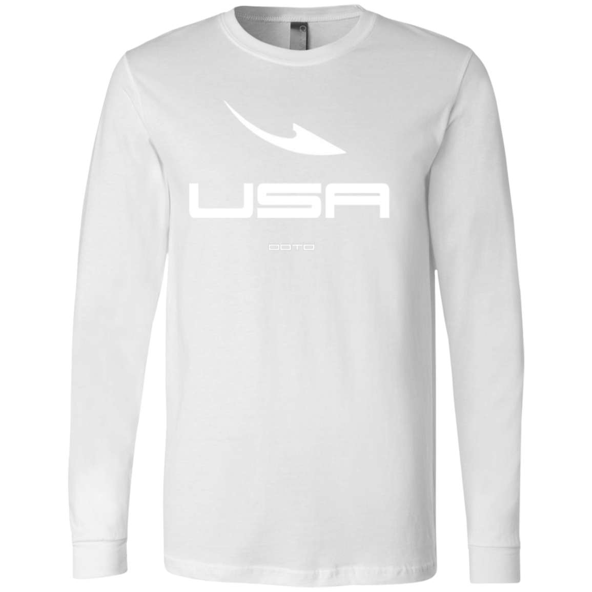 USA OOTO DASH EN WHITE - 3501 Men's Jersey LS T-Shirt - 5 COLORS -