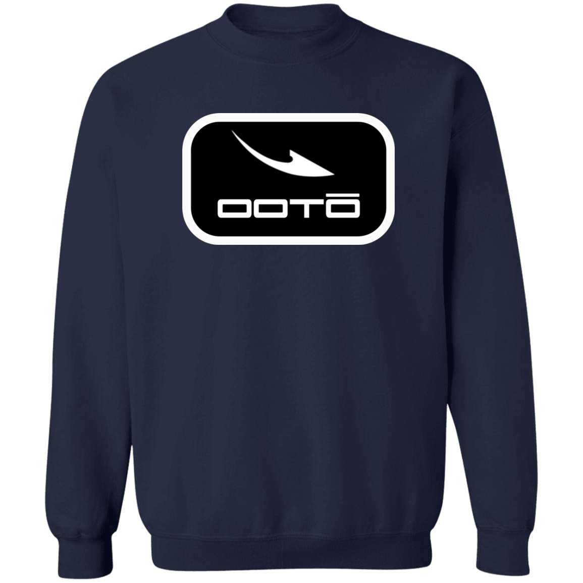 OOTO - DASH EN  WHITE - G180 Crewneck Pullover Sweatshirt - 9 COLORS -