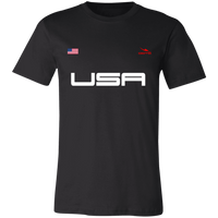 Thumbnail for USA - DASH - FLAG - 3001C Unisex Jersey Short-Sleeve T-Shirt - 6 COLORS -