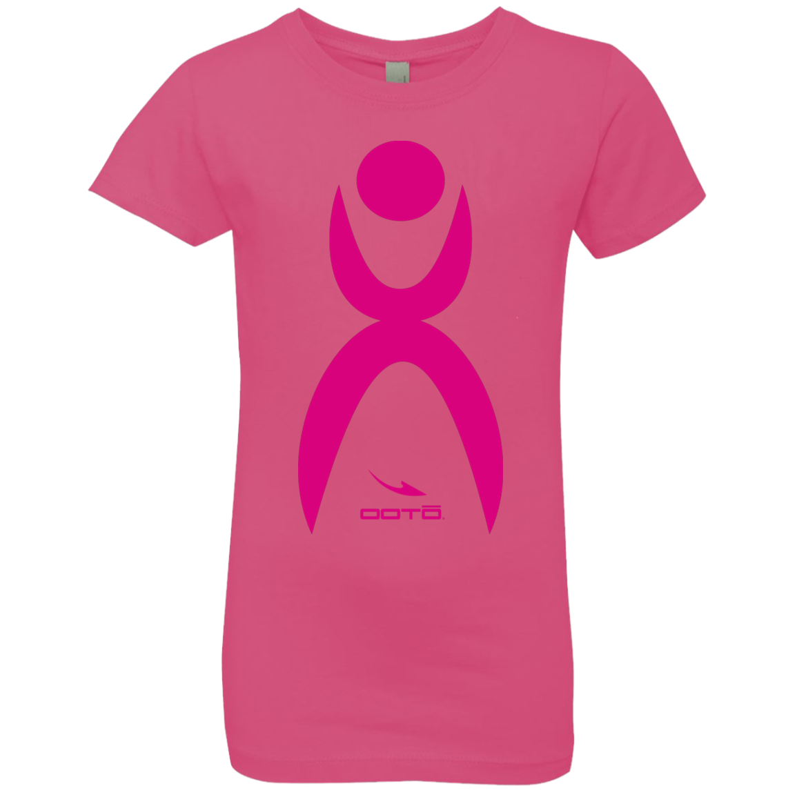 OOTO - GLYPHIC EN NEON PINK - NL3710 Girls' Princess T-Shirt - 10 COLORS -