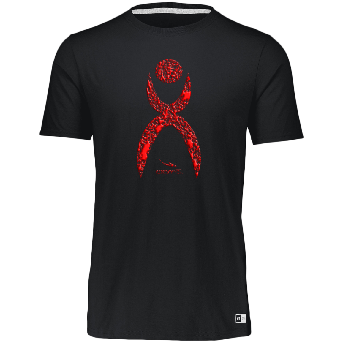 GLYPHIC EN HALTED PHASE RED - 64STTM Essential Dri-Power Tee - 8 COLORS -