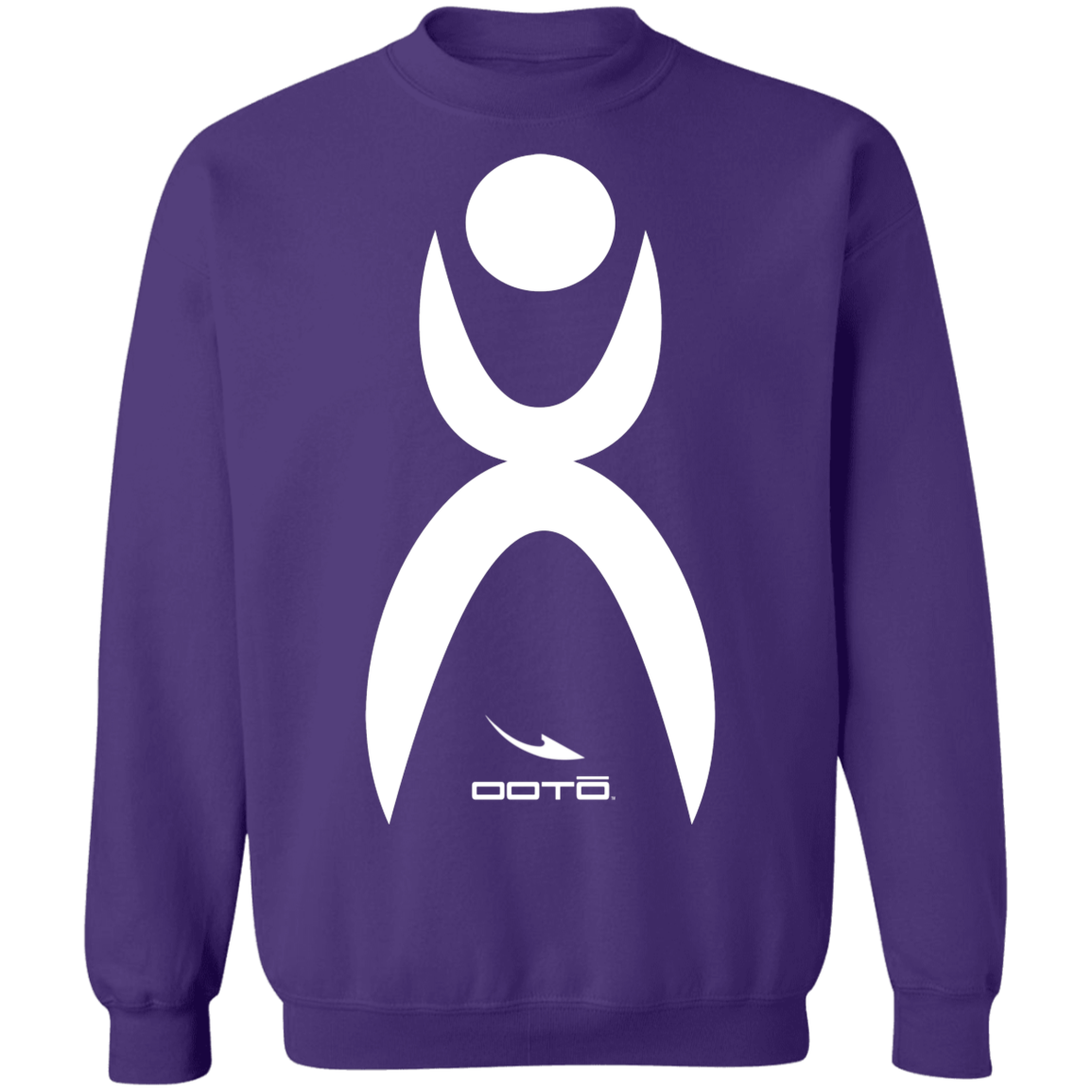 OOTO - GLYPHIC EN WHITE - Z65 Crewneck Pullover Sweatshirt - 8 COLORS -