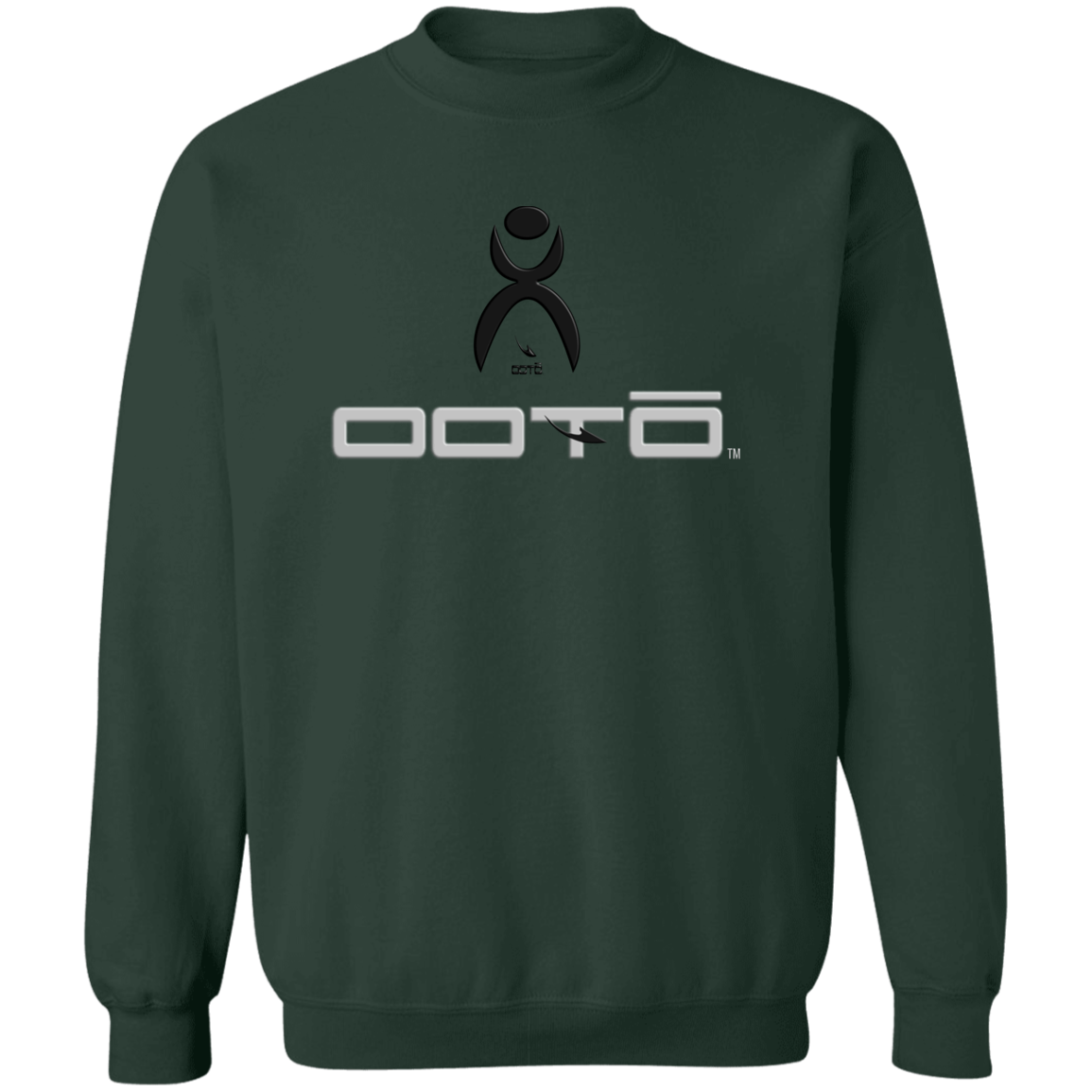 OOTO - GLYPHIC EN BLACK WITH OOTO - Z65x Pullover Crewneck Sweatshirt 8 oz (Closeout) - 4 COLORS -