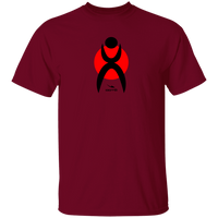 Thumbnail for GLYPHIC EN BLACK OVER RED G500 5.3 oz. T-Shirt - 6 COLORS -