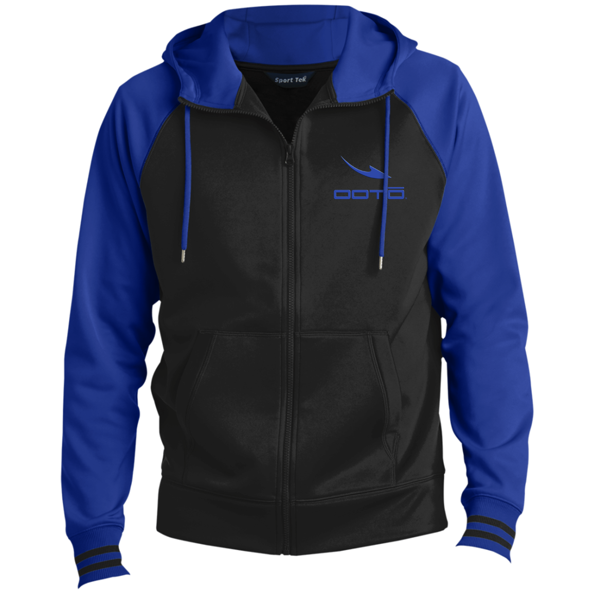 OOTO - DASH EN BLUE - ST236 Men's Sport-Wick® Full-Zip Hooded Jacket - 3 COLORS -