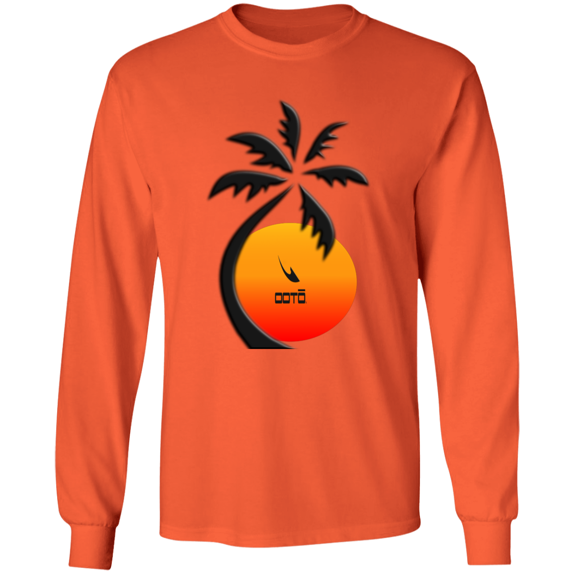 PALM SUNSET - G540 LS T-Shirt 5.3 oz. - 11 COLORS -