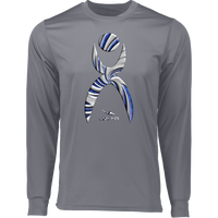 Thumbnail for GLYPHIC EN DEEP BLUE WITH NEW GALLACTIC FENCE - 788 Long Sleeve Moisture-Wicking Tee - 5 COLORS -