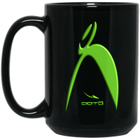 Thumbnail for OOTO - BIG STEPPIN GLYPHIC LIME 3D PRINT - SM BM15OZ 15 oz. Black Mug - 1 COLOR -