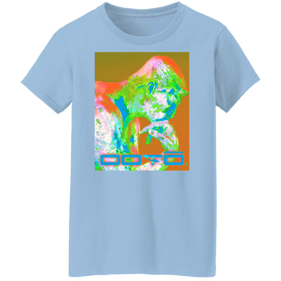 RODINS THE THINKER X OOTO EN PASTEL - G500L Ladies' 5.3 oz. T-Shirt - 4 COLORS -