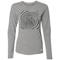 Thumbnail for SPIRALING GLYPHIC - 64LTTX Ladies’ Essential Dri-Power Long Sleeve Tee - 3 COLORS -