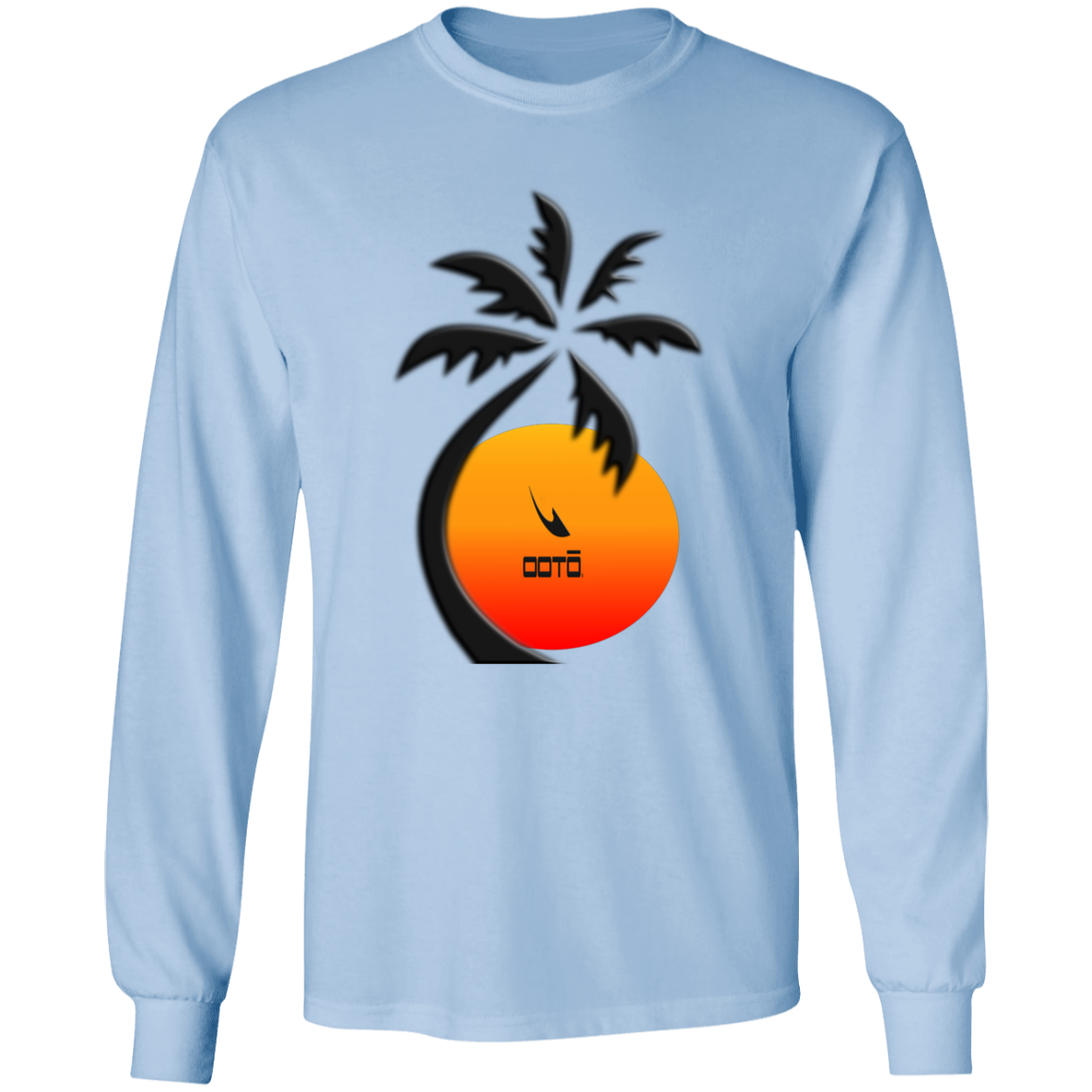 PALM SUNSET - G540 LS T-Shirt 5.3 oz. - 11 COLORS -