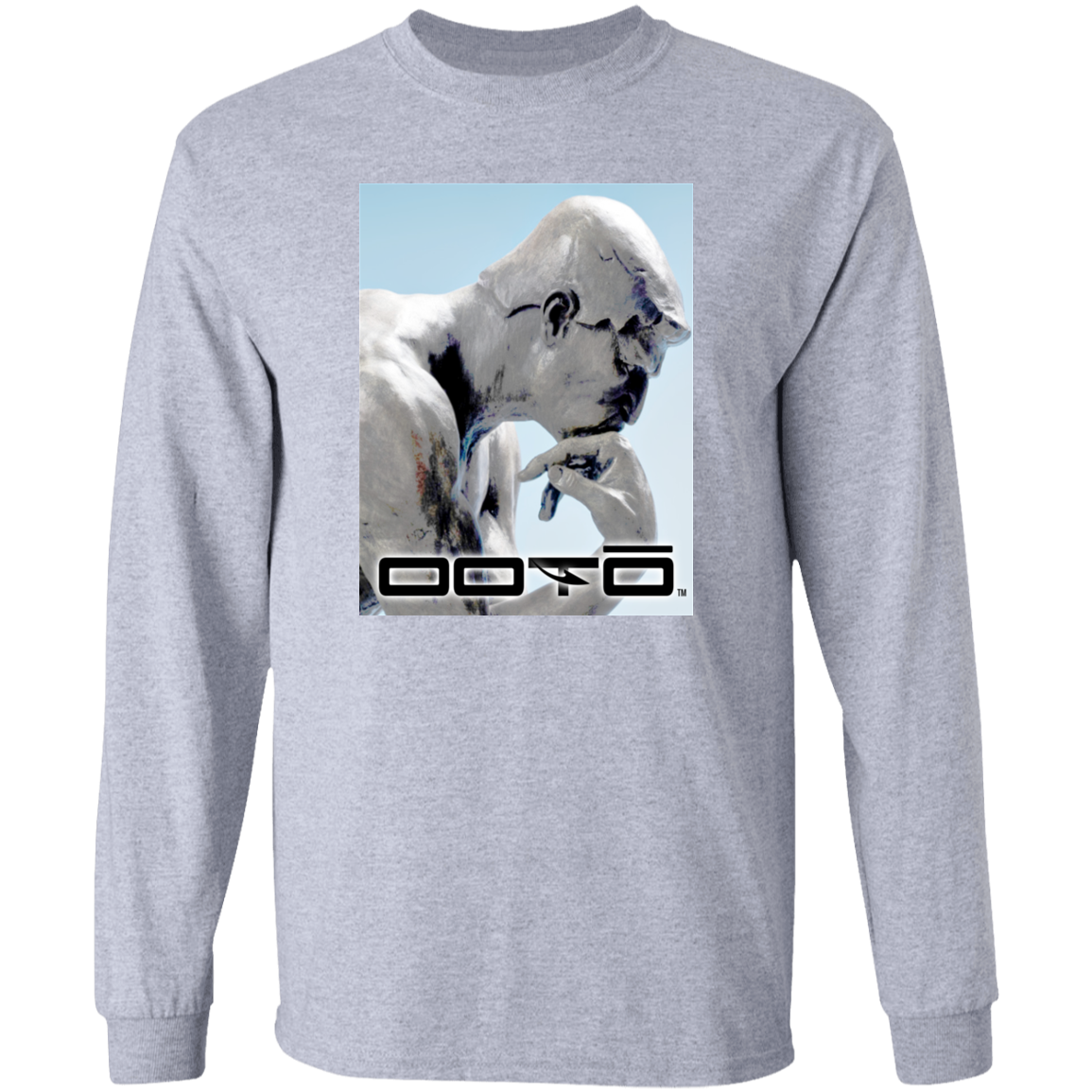 RODINS THE THINKER X OOTO EN BASE LIGHTING - G240 LS Ultra Cotton T-Shirt - 6 COLORS -