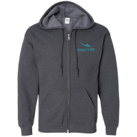 Thumbnail for OOTO - DASH EN TURQUOISE - G186 Zip Up Hooded Sweatshirt - 8 COLORS -