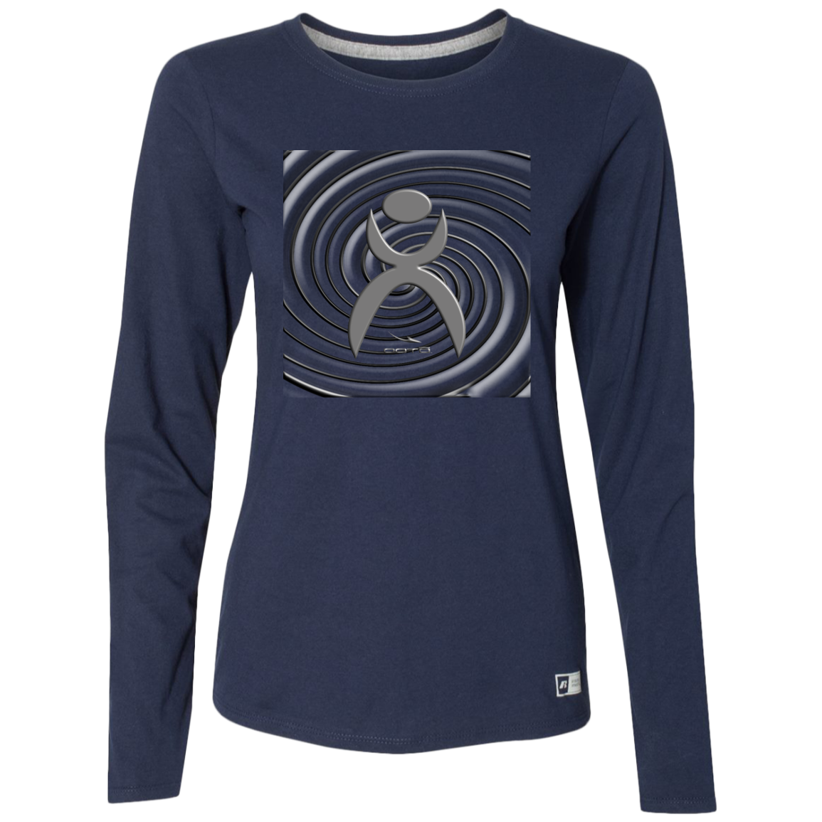 SPIRALING GLYPHIC - 64LTTX Ladies’ Essential Dri-Power Long Sleeve Tee - 3 COLORS -