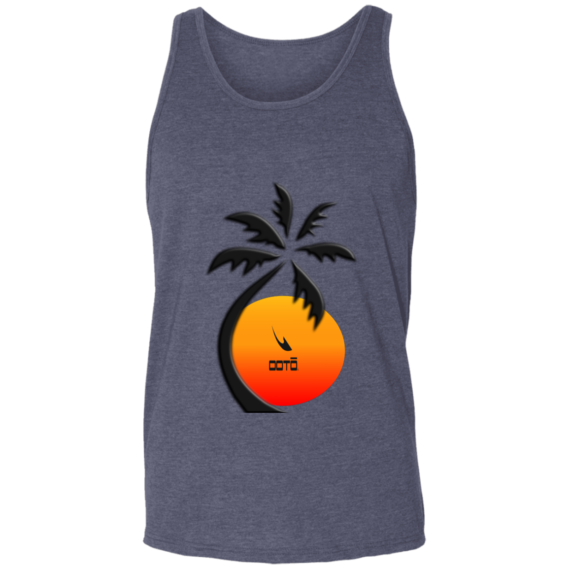 PALM SUNSET - 3480 Unisex Tank - 8 COLORS -