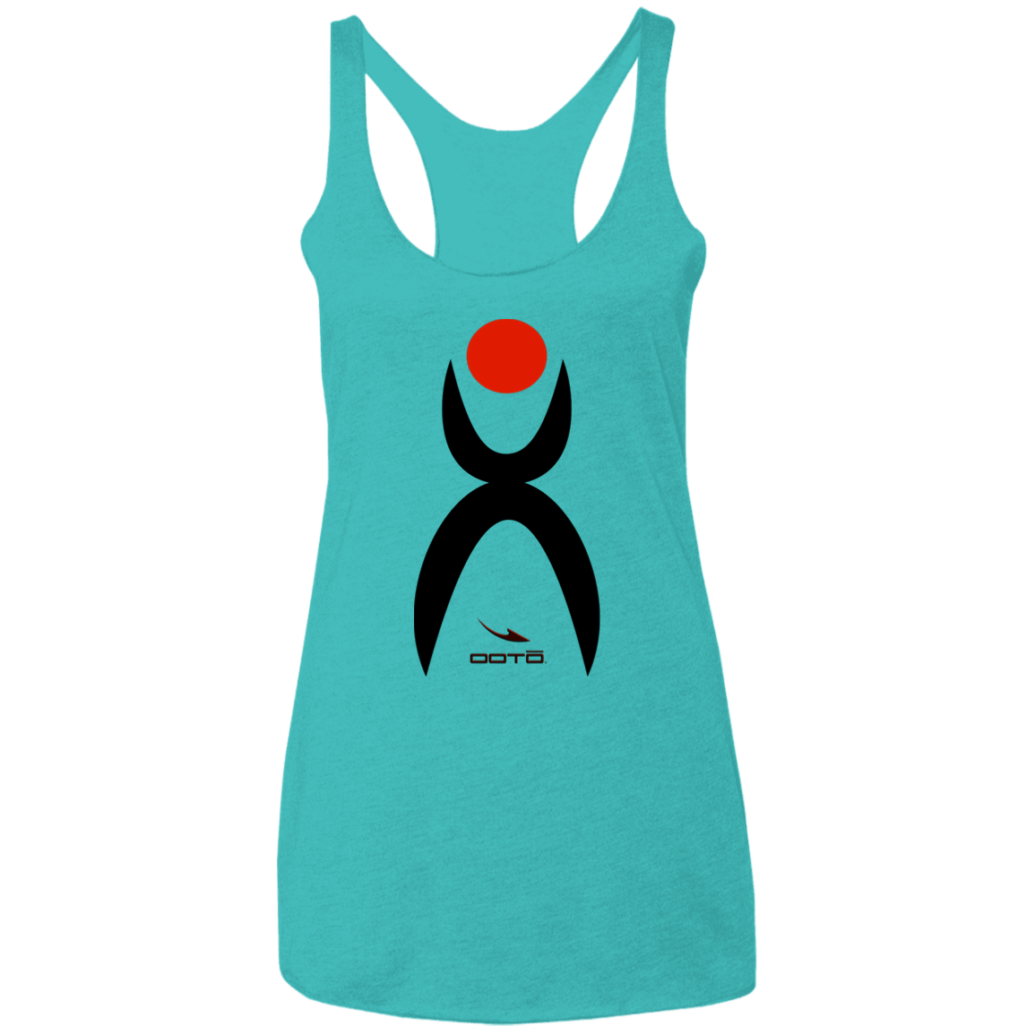 GLYPHIC EN BLACK AND RED - NL6733 Ladies' Triblend Racerback Tank - 8 COLORS -