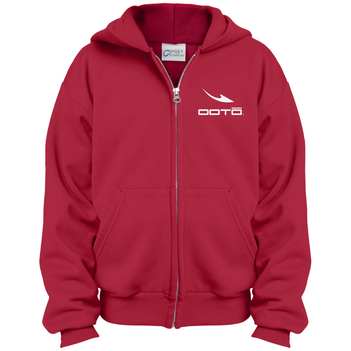 OOTO - DASH EN WHITE - PC90YZH Youth Full Zip Hoodie - 1 COLOR -