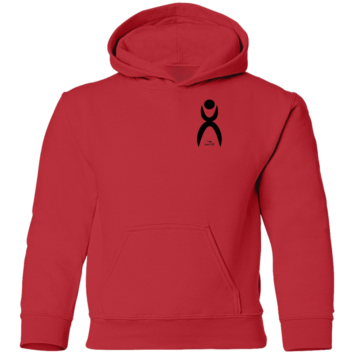 OOTO - GLYPHIC EN BLACK - G185B Youth Pullover Hoodie - 8 COLORS -