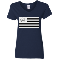 Thumbnail for HEAVENS TO BETSY FLAG - G500VL Ladies' 5.3 oz. V-Neck T-Shirt - 5 COLORS -