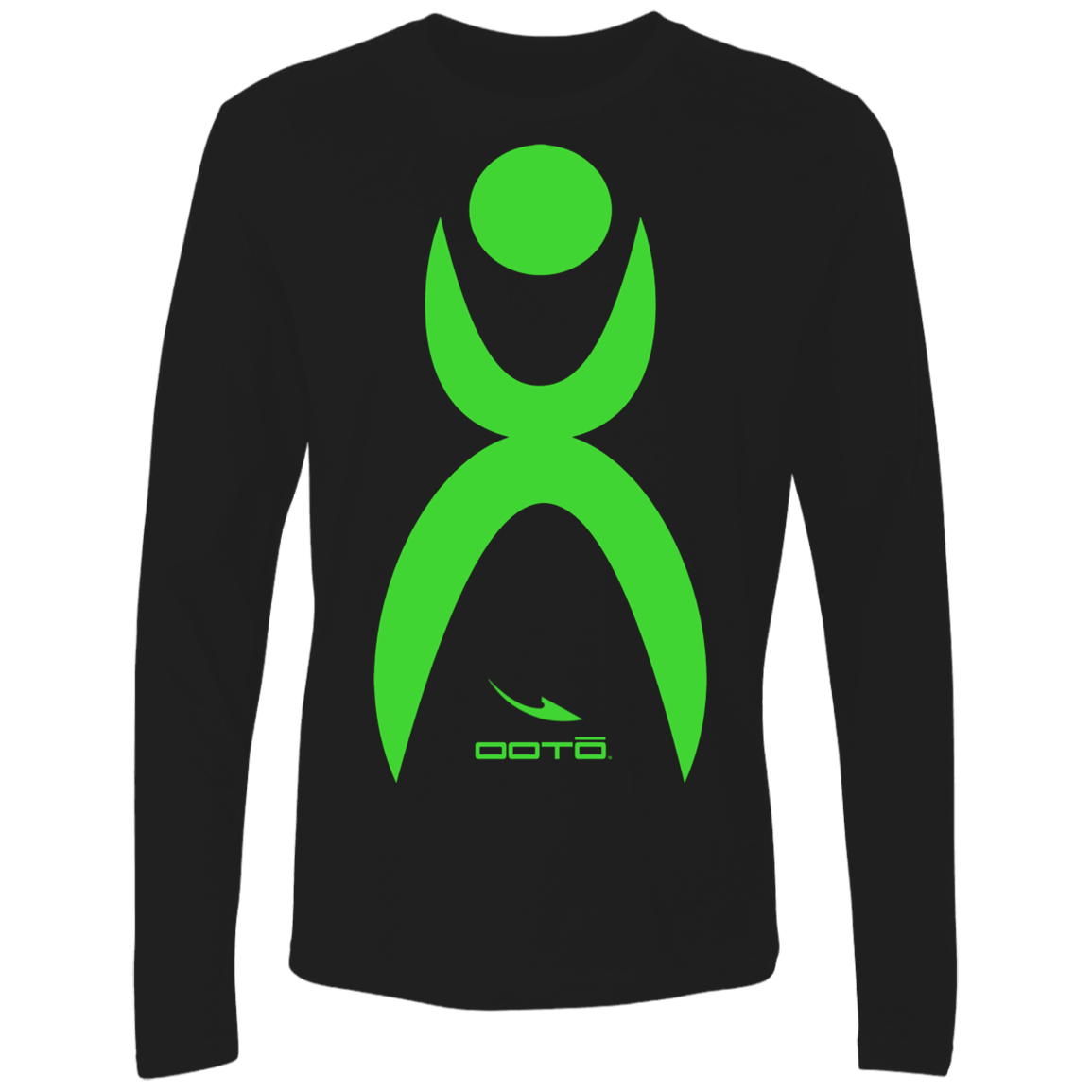 GLYPHIC EN LIME - LARGE NL3601 Men's Premium LS - 4 COLORS -