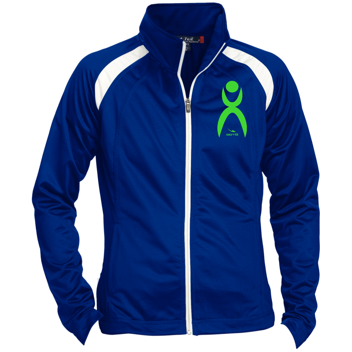 OOTO - GLYPHIC EN LIME - LST90 Ladies' Raglan Sleeve Warmup Jacket - 3 COLORS -