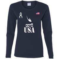 Thumbnail for OOTO - USA - G540L Ladies' Cotton LS T-Shirt - 9 COLORS -