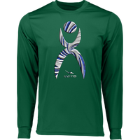 Thumbnail for GLYPHIC EN DEEP BLUE WITH NEW GALLACTIC FENCE - 788 Long Sleeve Moisture-Wicking Tee - 5 COLORS -