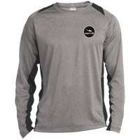 Thumbnail for CLASSIC B & W RED HOVER - ST361LS Long Sleeve Heather Colorblock Performance Tee - 2 COLORS -