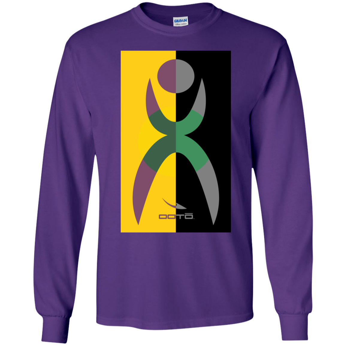 OOTO - GLYPHIC EN TRES - LONG SLEEVE G240B Youth LS T-Shirt - 6 COLORS -