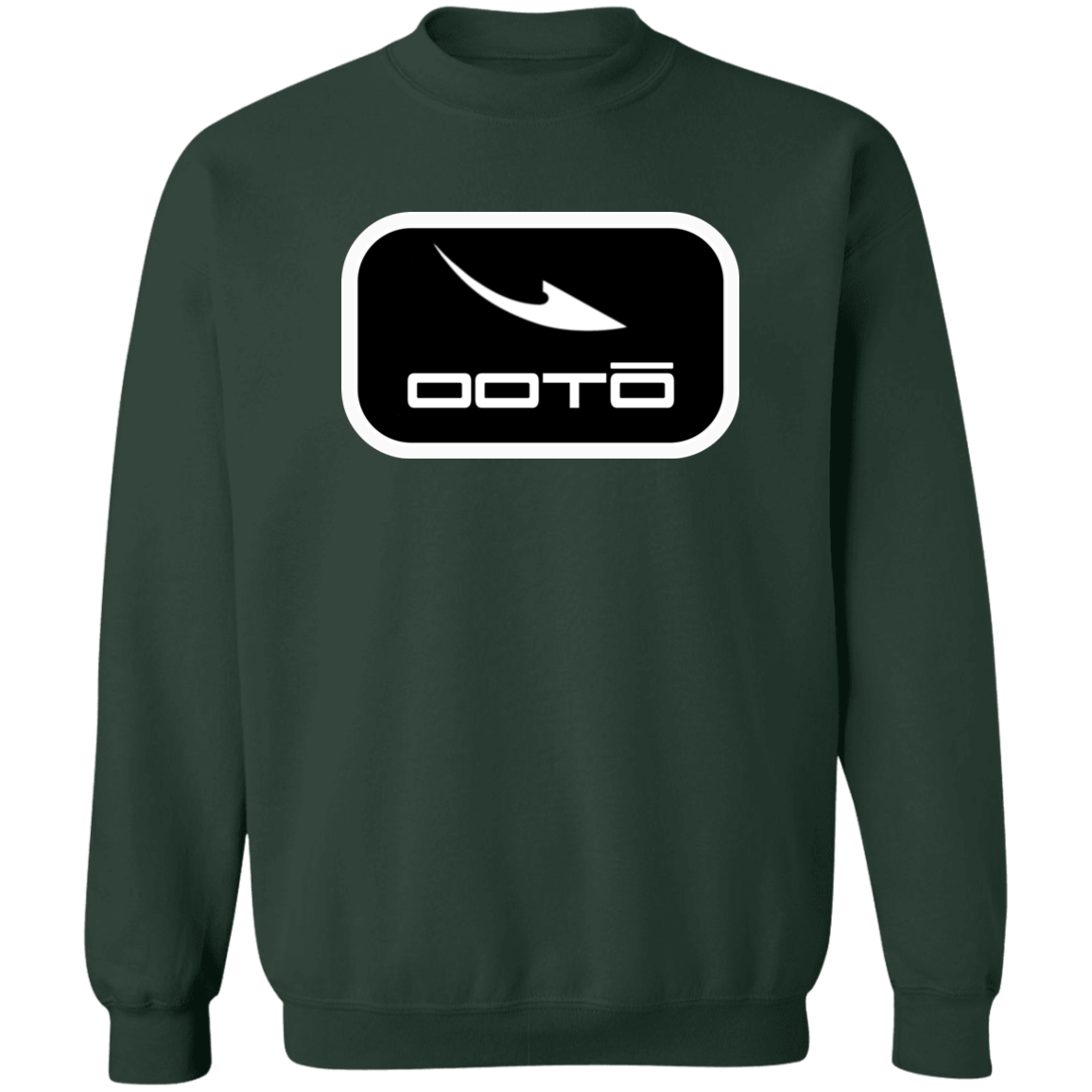 OOTO - DASH EN  WHITE - G180 Crewneck Pullover Sweatshirt - 9 COLORS -