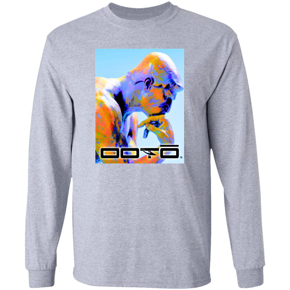 RODINS THE THINKER X OOTO EN MULTI COLOR - G240 LS Ultra Cotton T-Shirt - 6 COLORS -